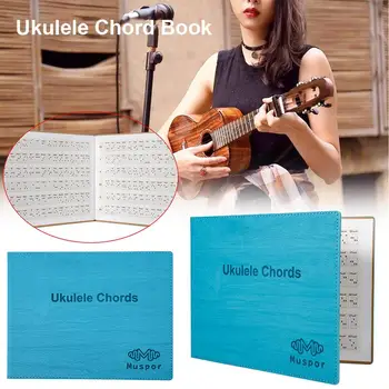 Muspor Ukelele Libro de Acordes Sin sentido Gráfico de Bolsillo, la Guía de Práctica a A Ab Tono Para el Ukelele Y la Guitarra los Amantes de los Principiantes