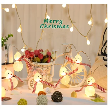 Navidad muñeco de Nieve LED Luces de Decoración de Navidad para la Decoración del Hogar de navidad accessaries de Navidad Adornos de Árbol de otoño decoración