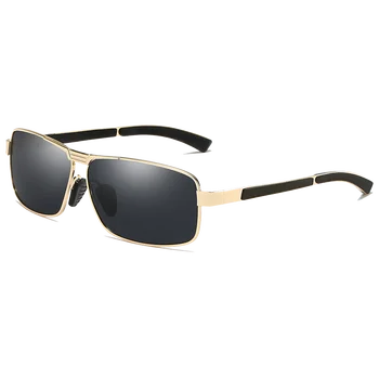 YUNSIYIXING Polarizado Gafas de sol de los Hombres de la Vendimia Gafas de Plaza de gafas de Sol para los Hombres de la Moda de 2020 Marca Anti-deslumbramiento Retro de las Gafas de 2490