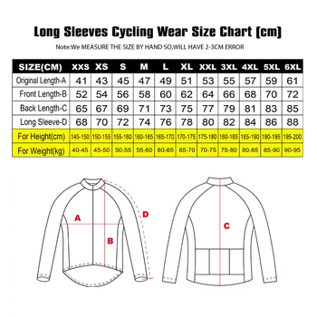 De Manga larga de Invierno de Ciclismo Jersey Shirt Tops de Mtb de la Bicicleta la Ropa de secado Rápido Ropa ciclismo Maillot Sport Bike Pro Jersey 6577