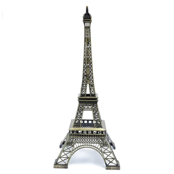 1pc de la Torre Eiffel, la Estatua de Metal de la Torre Eiffel de París Modelo de Figurilla Decorativa de Hierro Artesanías