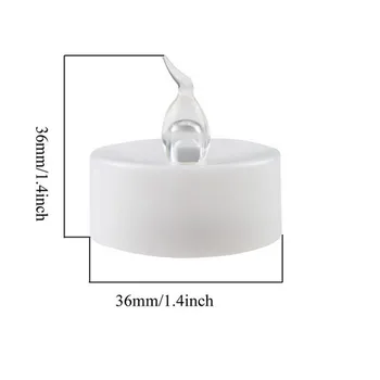 Blanco cálido Parpadeo de Luces de Té de Plástico 100 Velas LED 100 pcs Llama Eléctrico General Velas