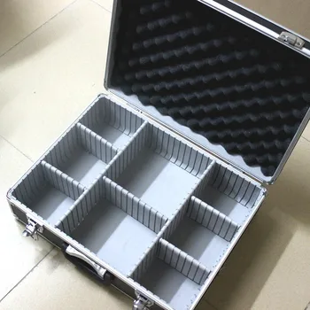 455x345x150mm de la Aleación de Aluminio Multifuncional caja de herramientas Maleta Con cerradura de la maleta de la Caja de Almacenamiento