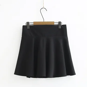 De encaje Hasta la altura de la Cintura Faldas de las Mujeres Más Tamaño 3 4 5 6 XL Casual Mini Faldas Negras KKFY4402