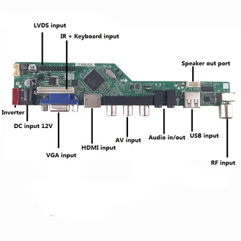 Kit para LP156WH4(TL)(N2) VGA remoto LCD LED TV AV 1366X768 Panel de Pantalla USB HDMI 40pin LVDS 15.6