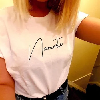Namaste Camiseta de grunge tumblr joven hipster parte de la calle gráfico lema pasión estética camisetas camiseta camisetas tops O078