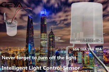 GEYA Foto Sensor de Luz Operado con Sensor Automático de la Fotocélula de la Calle Fotoeléctricos de Luz Interruptor de Control de Max 30A