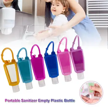 10 Pcs/set 30 ml de Silicona Seguro Botella de Gel Mini Portátil No Lavado Desinfección Desinfectante de la Mano de la Botella de Plástico Con Tapa