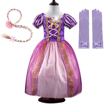 La Princesa De La Muchacha Vestido De Verano De Niños Cosplay Vestido De Fiesta Vestidos Para Niñas De 3 A 10 Años De Los Niños Frac Corona Ala Conjunto