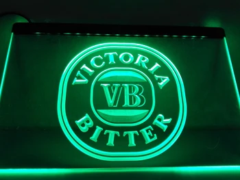 LE179 - Victoria Amarga VB Cerveza de la Barra de Bar del LED de Luz de Neón Signo de la decoración del hogar, artesanía