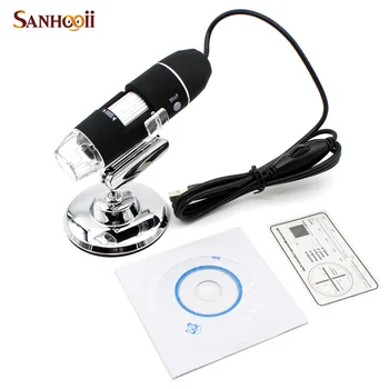 SANHOOII 1000X 8 LED USB Microscopio Digital Endoscopio Cámara Microscopio para la Reparación de teléfonos Móviles del Pelo de la Piel de Inspección de Impresión