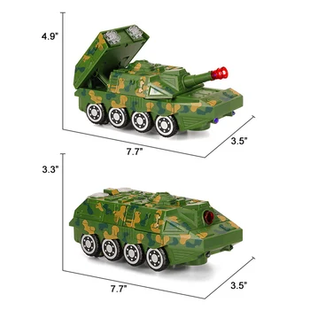 Deformable de Simulación Militar Armado de Tanque Blindado Vehículo Automóvil Camión con Música, las Luces de los Niños en el Coche de Juguete de Regalo de Navidad Para los Niños