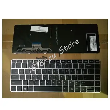 YALUZU inglés teclado del ordenador portátil para HP ELIteBook FOLIO 1040 G3 con retroiluminación marco de plata versión de EE.UU.