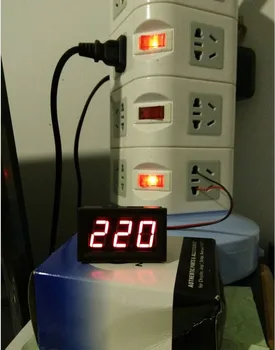 CA 30V~500V Voltaje Voltímetro Digital medidor-de Dos Hilos 0.56