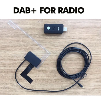 USB 2.0 Digital DAB + Sintonizador de Radio Receptor Stick Para Android Coches Reproductor de DVD Autoradio USB Estéreo de DAB Android de Radio de la Radio del Coche