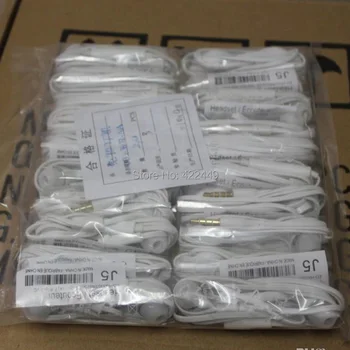 10pcs/lot de Alta calidad J5 Auriculares En la oreja los Auriculares Manos libres con Micrófono Para Samsung HTC Xiaomi teléfono inteligente Auriculares de Fábrica Ventas