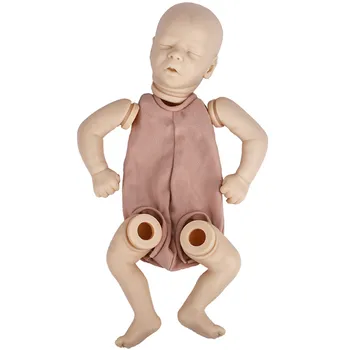 17inch Reborn Baby Doll Kits de Juguetes Manos Suaves y Sin pintura Inacabada de la Muñeca de las Piezas de DIY Realista Recién nacido Cuerpo de Tela de Muñecas Reborn Baby