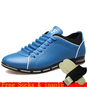 Tamaño grande 37-50 de los Hombres Casual Zapatos de Moda Zapatos de Cuero de los Hombres de Verano de los Hombres Zapatos Planos de Envío de la Gota