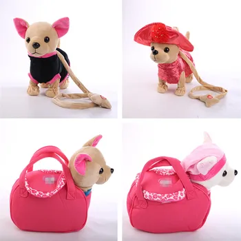 1pcs Der Chi Chi Love Electrónico Perro de Mascota Canto Caminar Musical Mascota de Peluche Perro-Robot Juguetes de Juguetes Interactivos Para Niños de Bebé