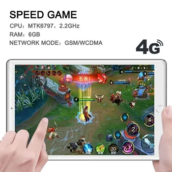 2021 Nuevo WiFi tablet android de 10 Pulgadas de Diez Núcleo de la Red 4G Android 8.1 Buletooth Llamada de Teléfono de la Tableta de Regalos(6G de RAM+ROM de 128 GB)