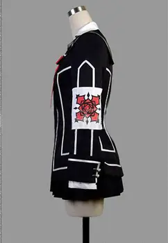 Vampire Knight Cosplay Traje de Yuki o Negro para Mujer de la Cruz Blanco Vestido de uniforme
