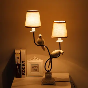 2018 Nuevas y Modernas Lámparas de Escritorio de Estilo rústico Luz de la habitación XUYIMING