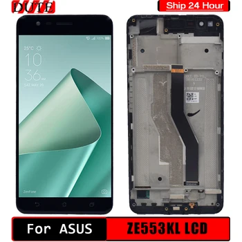 Probado Para Asus ZenFone 3 Zoom ZE553KL Z01HD Pantalla LCD de Pantalla Táctil Digitalizador Asamblea Con Marco Para Asus ZE553KL LCD