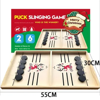 Tabla Rápida De Hockey Ritmo SlingPuck Juegos De Mesa De Fútbol Ganador Del Partido De Juguetes Para Los Hijos Adultos De La Familia Catapulta De Ajedrez De Navidad Regalos