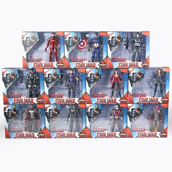 Los Vengadores, Iron Man, Capitán América Ant-Man, Hulk, Spiderman Thanos Viuda Negra Pantera Scarlet Witch Falcon Figura De Acción De Juguete