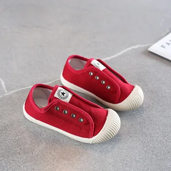 Los niños Zapatos de Lona de los Zapatos de las Niñas Casual de Niños Bebé, Zapatos de Niños Respirable Suave 2020 Otoño invierno Niño cálidos Pisos de Zapatillas de deporte