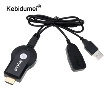 Kebidumei M2 para Anycast m4 plus para la creación de reflejo múltiple de TV stick Adaptador de Mini PC para Android compatible con HDMI WiFi 1080P