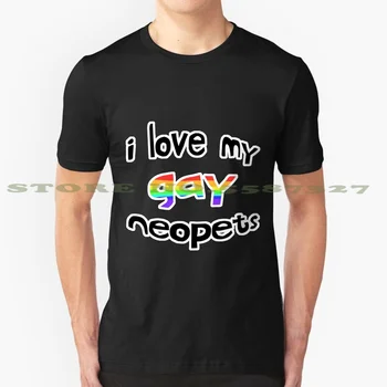 Yo Amo a Mi Gay Neopets gráfico personalizado, divertido caliente de la venta de la camiseta de la