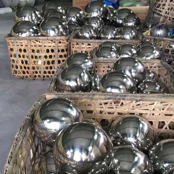 60 mm de diámetro en acero inoxidable 304 hueco de la bola de la decoración de la bola de la bola de metal de la decoración de la esfera de luz de la soldadura