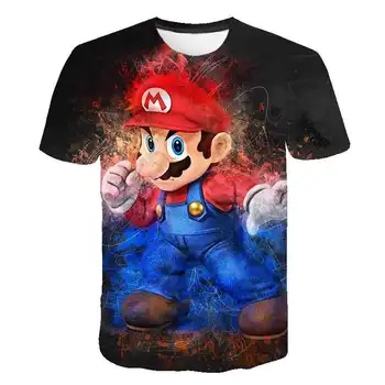 3D Chicos Impresión de Mario Niñas Divertido juego de Mario camisetas de Disfraces de Niños 2020 verano caliente de la venta de Ropa de Niños Ropa de calle camisetas