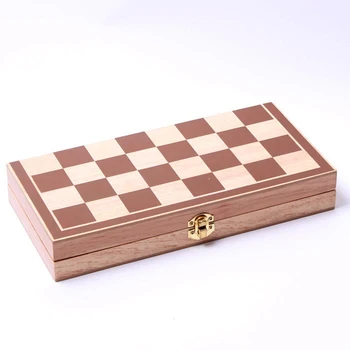 Plegable de madera 30x30 juego de Ajedrez Juego de mesa de Puzzle