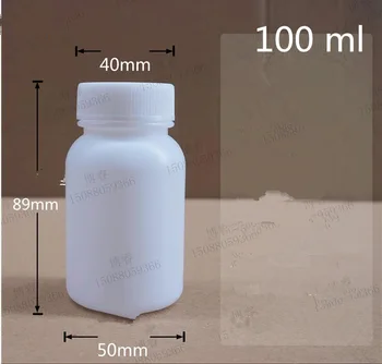 50 Pcs Envío Gratis 25 30 100 Ml de Plástico de Polietileno HDPE Botella De Ácido Base Disolvente Orgánico Tinta Pegar Con el Recipiente Frasco
