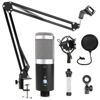 Bm 800 Micrófono de Condensador Profesión Micrófono USB para el Equipo de Karaoke Studio de Grabación bm800 Micrófonos para PC Podcast mic