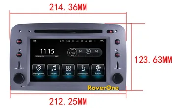 Para Alfa Romeo 147 GT Android 7.1 Autoradio Coche Reproductor Multimedia Radio Stereo DVD de la Navegación GPS Sat Navi Medios de comunicación MirrorLink