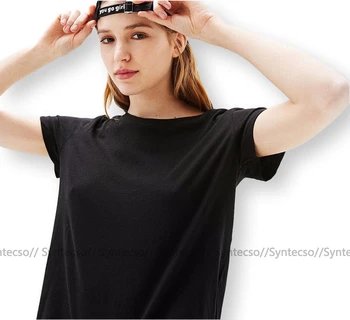Las Letras rusas T-Shirt ruso Alfabeto Camiseta Negra Gráfico de la camiseta de las Mujeres O de Cuello de Manga Corta de las Grandes Damas de la Camiseta