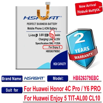 HSABAT Nuevo 5600mAh HB526379EBC Batería para Huawei Honor 4C Pro / Y6 PRO Para Huawei Disfrutar de 5 TIT-AL00 CL10