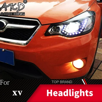 La cabeza de la Lámpara Para Coche Subaru XV 2011-2019 Faros crosstrek Niebla Lig Día las Luces de marcha DRL H7 LED Bi Xenon Bombilla de Coche Accesorios