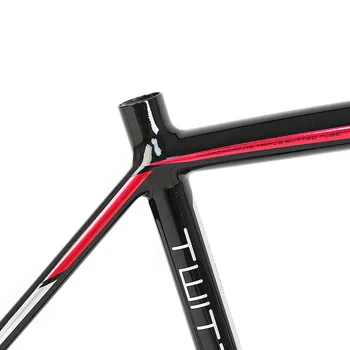 TwitterTW736 nuevo cuadro de bicicleta de carretera 700C con todas las de fibra de carbono, horquilla delantera de aleación de aluminio interior de marco de alambre