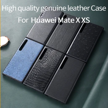 De Cuero genuino de Lujo de Protección Caso de la Bolsa para Huawei MateX Caso para Huawei Mate X XS Caso de la Bolsa de huawei mate X mate Xs teléfono de la bolsa de