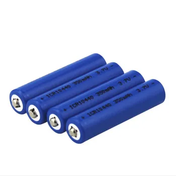 4pcs/lot de Alta calidad 3.7 v 350mAh AAA batería recargable 10440 batería de litio de mano adecuado linterna