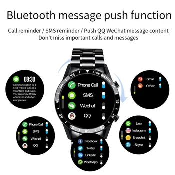 LIGE 2020 Nuevo Reloj Inteligente de los Hombres Completa de la Pantalla Táctil de los Deportes de la Aptitud del Reloj de la prenda Impermeable IP68 Bluetooth Para Android ios smartwatch para Hombre