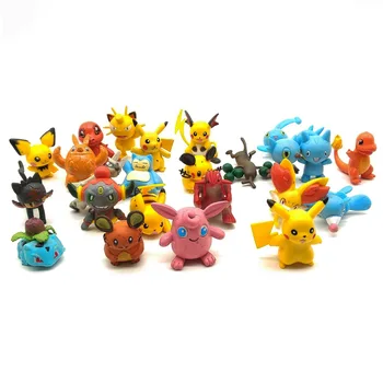 Pokemon 288Pcs el Modelo de Acción 1：48 Figuras de PVC Modelo de la Colección de 3-4cm de Anime Figura Rcartoon Pikachu de Pokémon Juguetes Muñecas de Regalo