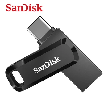 SanDisk DDC3 OTG USB Flash Drive de Disco de 128 gb 64 GB 32 GB USB3.0 TIPO-C Pen Drive de Memoria Memory Stick Dispositivo de Almacenamiento Flash drive