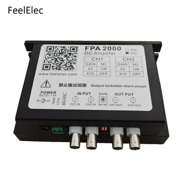 Feeltech FPA2000-Potencia de 50W amplificador de dos Canales Para amplificar de forma de Onda Arbitraria de la Función de Generador de Señal
