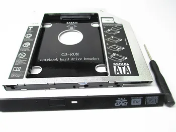 2016 3.0 SATA a SATA 2º HDD HD DISCO DURO de 9.5 mm Universal Carrito de la unidad de CD/DVD-ROM de la Bahía con la luz del LED