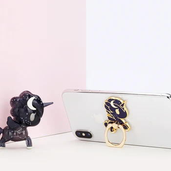 Tokidoki Unicornio de Teléfono de Soporte de la caja del Teléfono del Anillo Hebilla de Escritorio Decoración de Juguete de Regalo